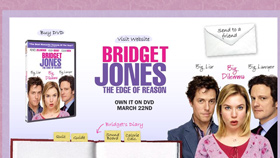 Bridget Jones DVD Minisite